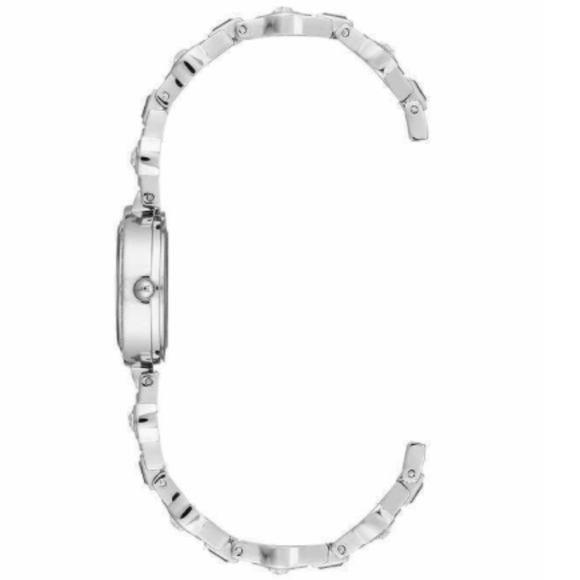 Badgley Mischka Women's Silver-tone Crystal Watch - Picture 2 of 8